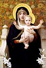 William Bouguereau The Virgin of the Lilies